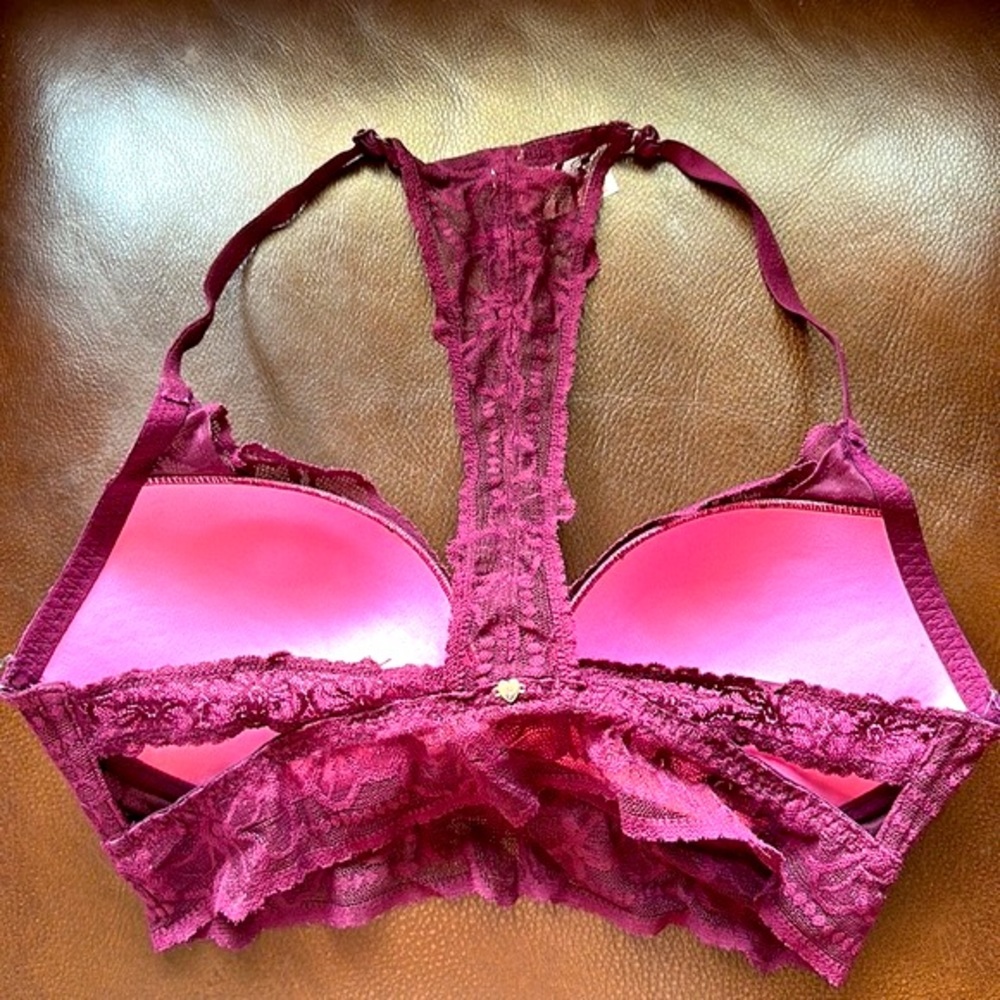 PINK Victoria’s Secret Lace Padded Underwire Bralette - Picture 3 of 5